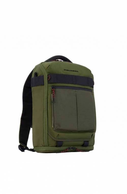 PIQUADRO Backpack LED Arne Unisex Recycled fabric Green - CA5999S125L-VE