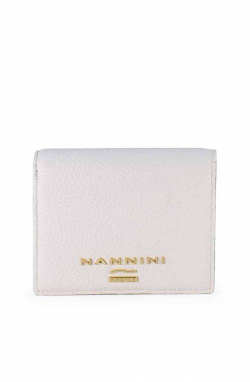 NANNINI Wallet WALLIS Female Leather White - QB0685R-L-OFFWHITE