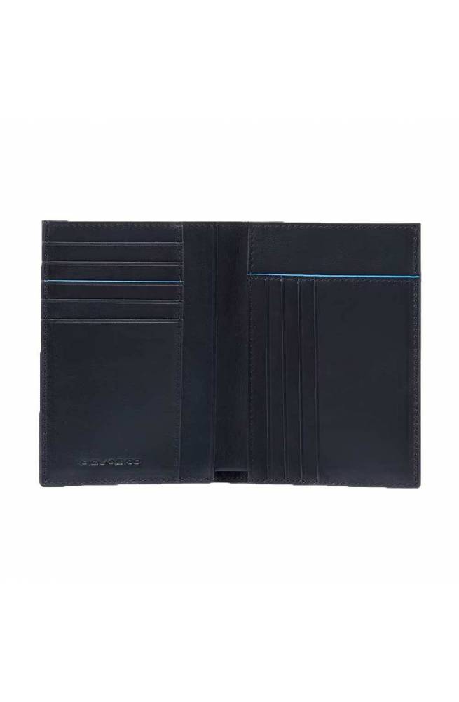 PIQUADRO Cartera B2 Revamp Hombre Cuero Azul - PU1393B2VR-BLU