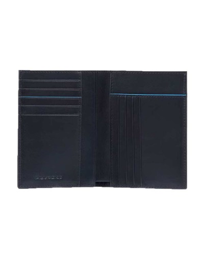 PIQUADRO Cartera B2 Revamp Hombre Cuero Azul - PU1393B2VR-BLU