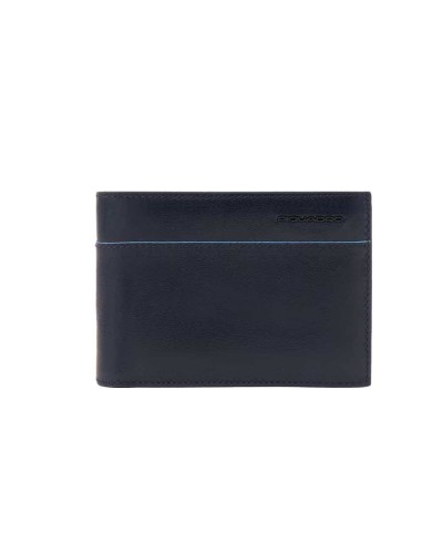 PIQUADRO Wallet B2 Revamp Male Leather Blue - PU257B2VR-BLU