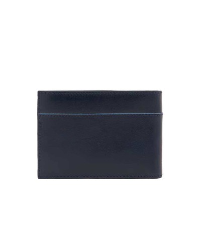 PIQUADRO Wallet B2 Revamp Male Leather Blue - PU257B2VR-BLU