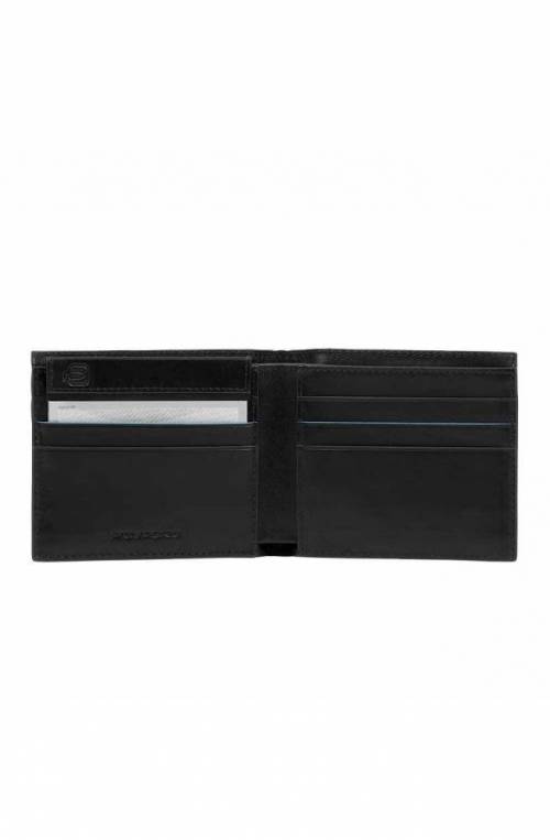 PIQUADRO Wallet B2 Revamp Male Leather Black - PU3891B2VR-N