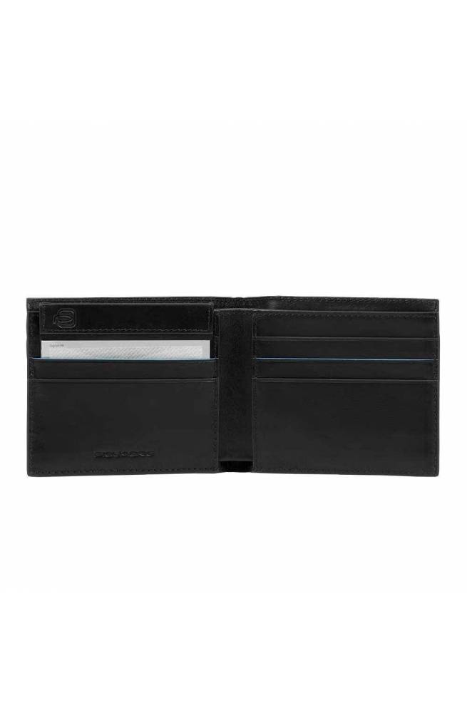 PIQUADRO Wallet B2 Revamp Male Leather Black - PU3891B2VR-N