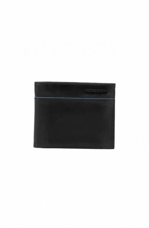 PIQUADRO Wallet B2 Revamp Male Leather Black - PU3891B2VR-N
