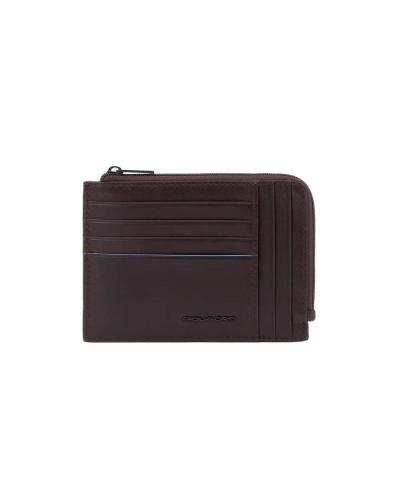 PIQUADRO Münzgeldbeutel B2 Revamp Herren Leder Braun - PU1243B2VR-MO