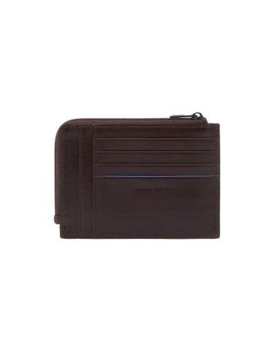 PIQUADRO Münzgeldbeutel B2 Revamp Herren Leder Braun - PU1243B2VR-MO