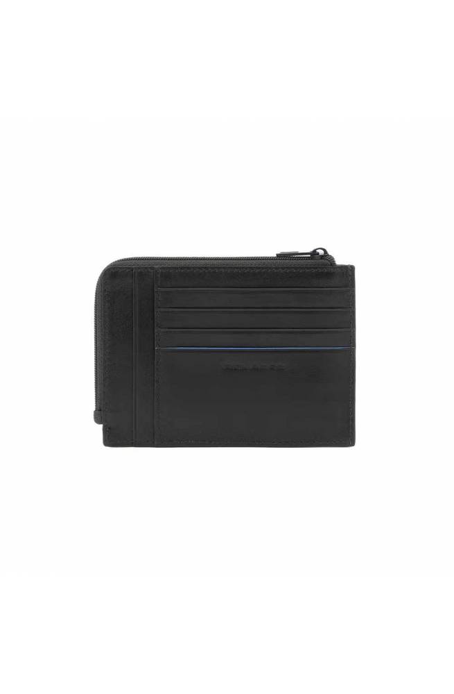 PIQUADRO Zip coin B2 Revamp Male Leather Black - PU1243B2VR-N