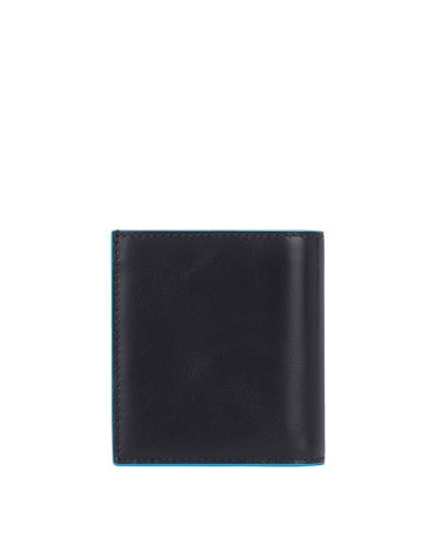 PIQUADRO Wallet blue square Male Leather Black PU5963B2R-N