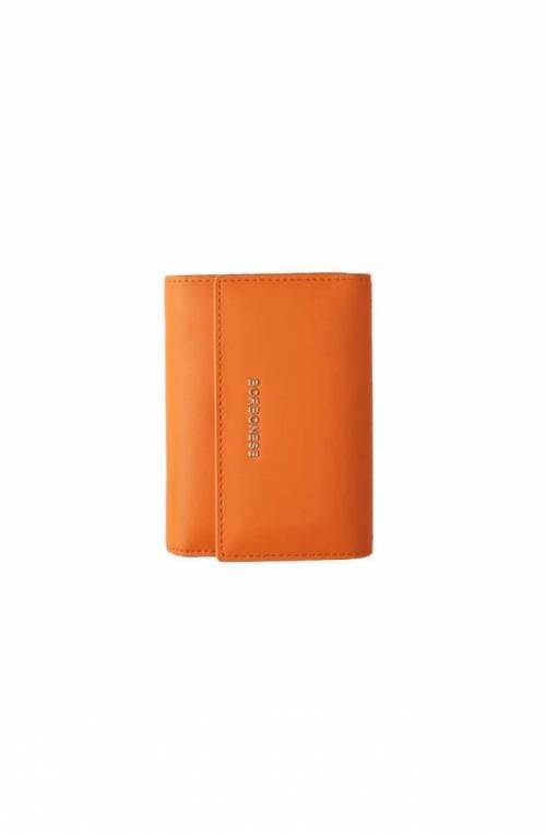 BORBONESE Wallet Female Leather Orange- 920101-AB6-Y86