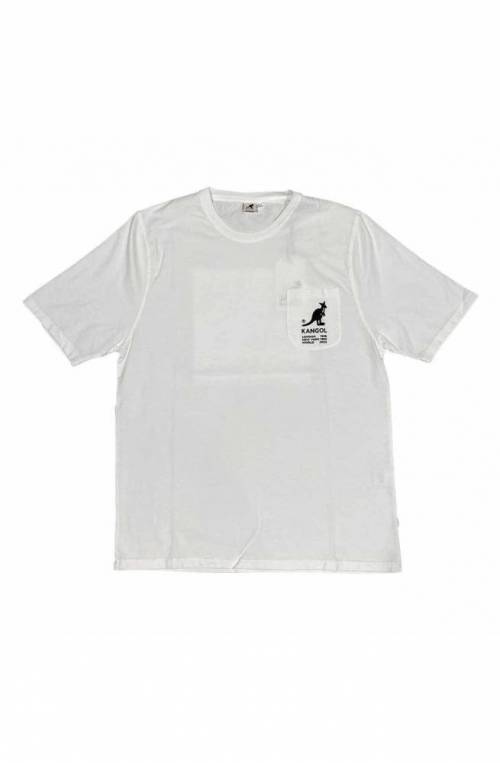 KANGOL T-shirt TEE ESTABLISHED T-shirt Male White L - KAS23-TSH13-129-L