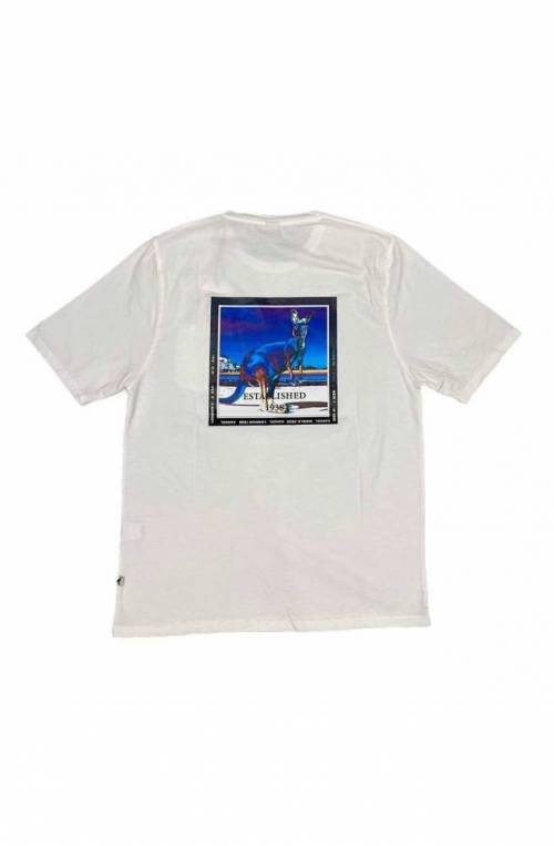 KANGOL T-shirt TEE ESTABLISHED T-shirt Male White M - KAS23-TSH13-129-M