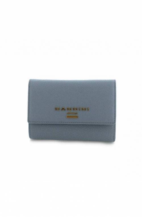 NANNINI Wallet WALLIS Female Leather Light blue - QB0681-L-CIELO