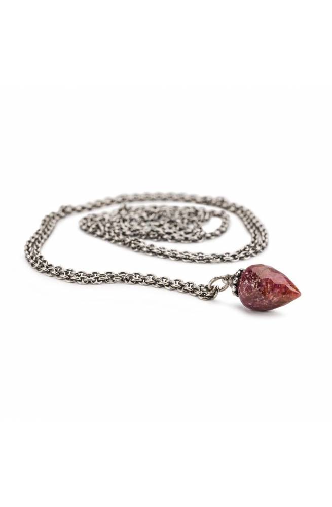 Trollbeads Fantasy-Halskette mit Rubin 90 cm TAGFA-00066