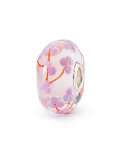 Trollbeads Peach flowers TGLBE-20352