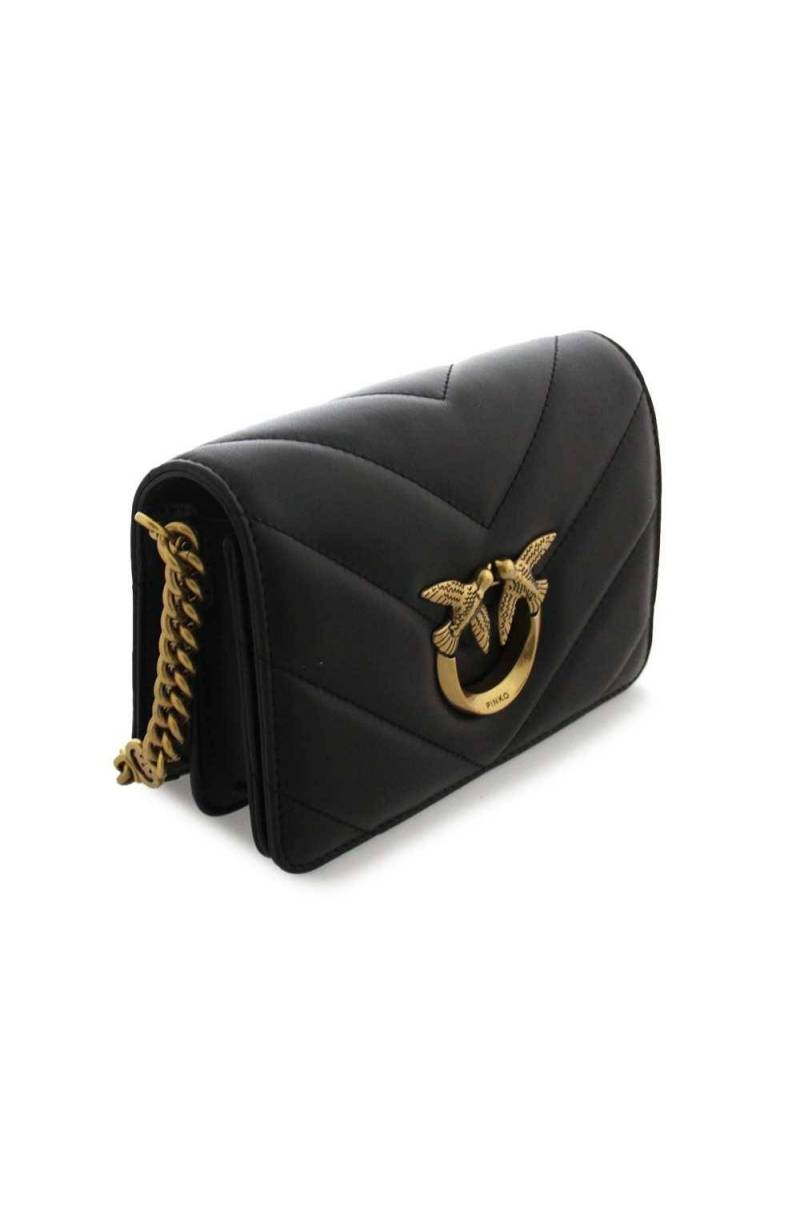 PINKO Bolsa Mujer Cuero Negro - 100455-A0F1-Z99Q - PoppinsBags