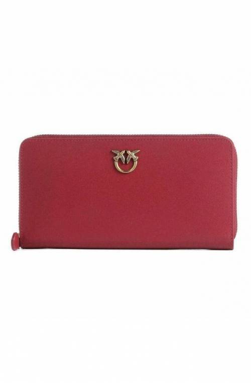 PINKO Wallet RYDER Female Leather Bordeaux- 100250-A0F1-R40Q