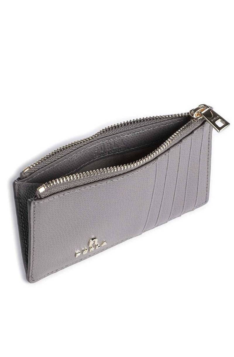 FURLA Credit card case CAMELIA Female Leather Grey- WP00310-ARE000