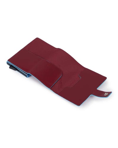 PIQUADRO Titular de la tarjeta blue square rojo Piel - PP5649B2BLR-R