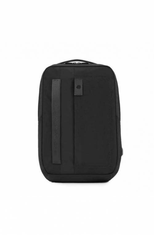 PIQUADRO Backpack P16S2 Backpack Fabric-leather Black - CA6231P16S2-N