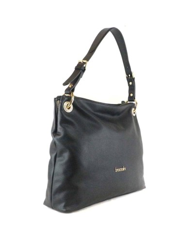 BRACCIALINI Tasche NORA Damen Leder Schwarz - B17452-PP-100