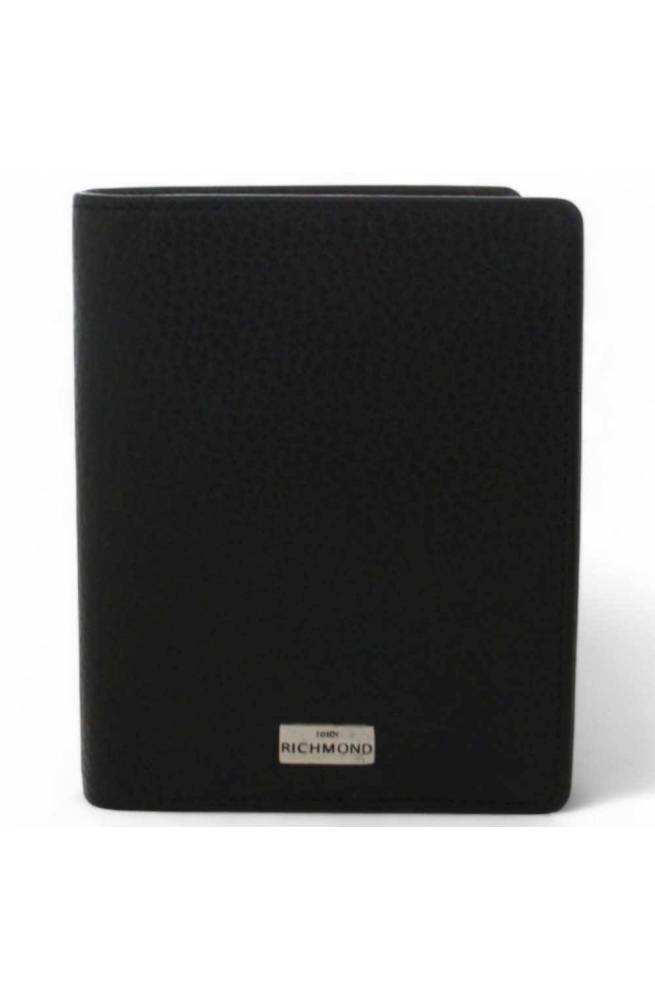 JOHN RICHMOND Cartera Hombre Cuero Negro | PoppinsBags