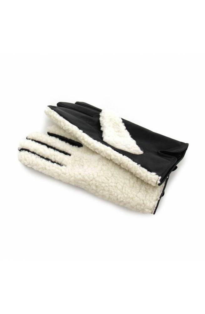 TWIN-SET Gloves Female M White black | PoppinsBags